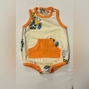 moi noi lobster print baby onesie 6-9m